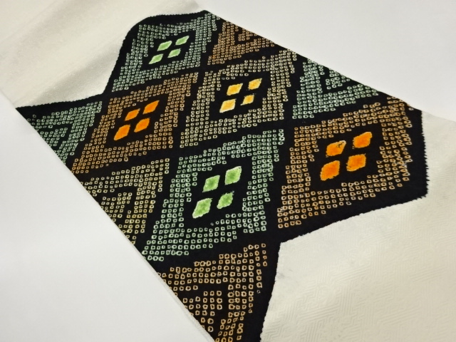JAPANESE KIMONO / SHIBORI HIRAKI NAGOYA OBI
